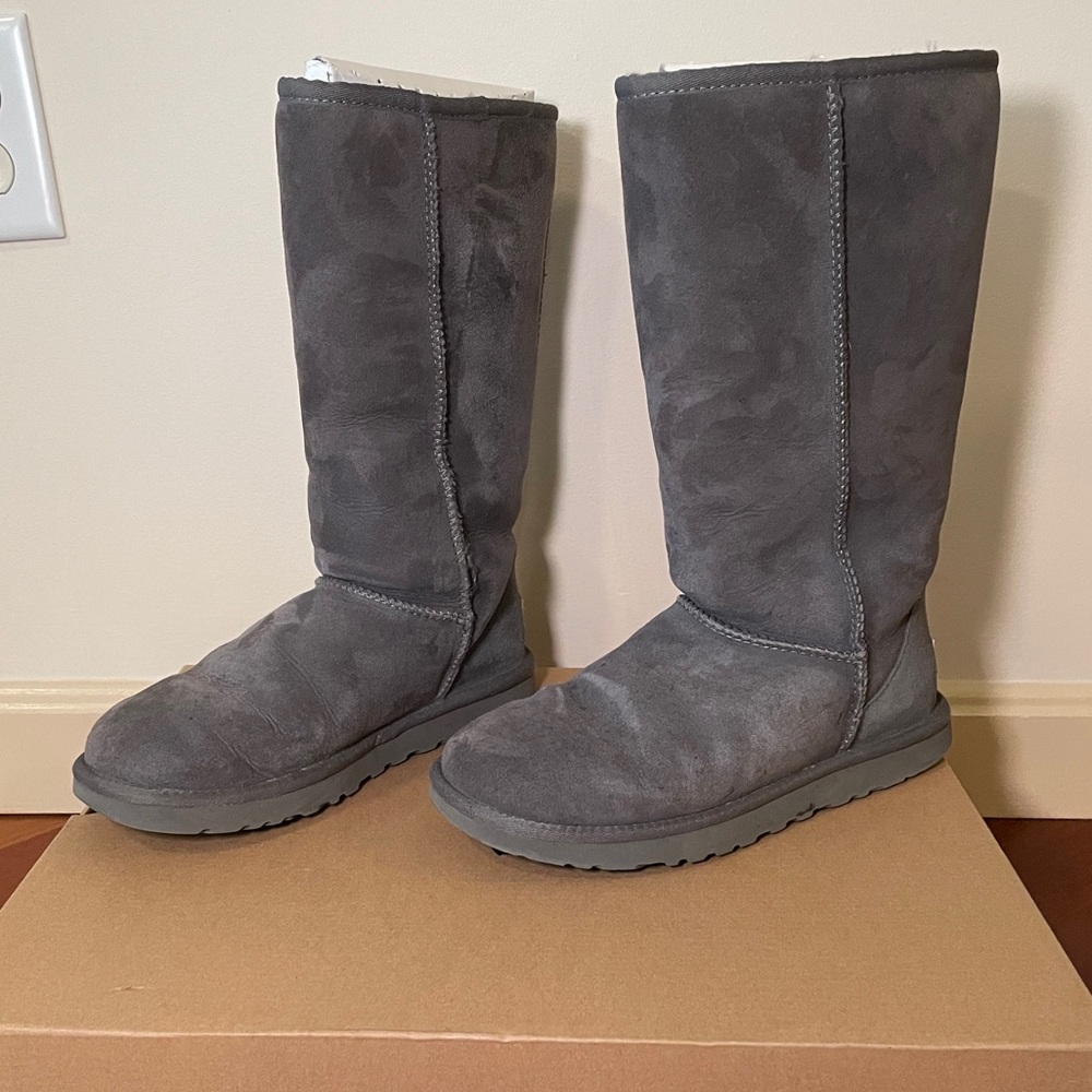 UGG Classic Tall Boot - Gray - Size 8 - Used in Box
